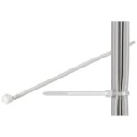 Fascette Fermacavi Autobloccanti 200x2,5mm in Nylon 100pz Bianco