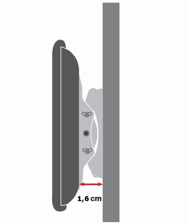 Supporto a Muro per TV LED LCD 42-80'' Ultra Slim fisso H600mm - immagine 5