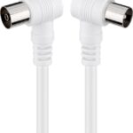 Cavo Antenna TV M/F 2,5 mt  angolato 90&deg;