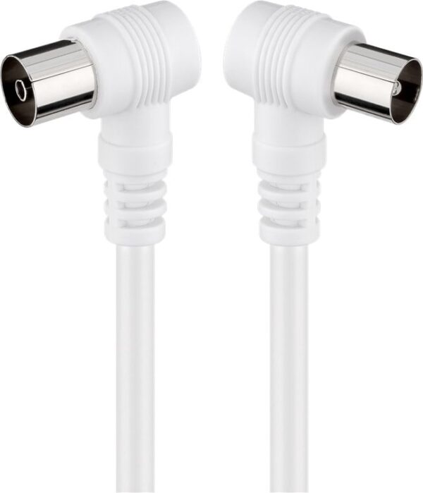 Cavo Antenna TV M/F 2,5 mt  angolato 90°