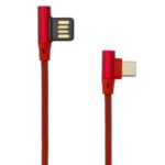 Cavo USB Angolato 90&deg; USB A/USB-C 1.5m Rosso