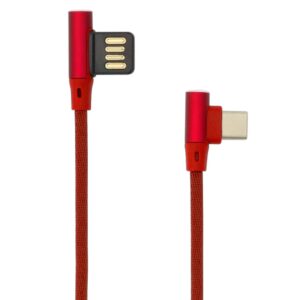 Cavo USB Angolato 90° USB A/USB-C 1.5m Rosso