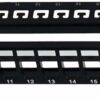 Pannello Patch Modulare Senza Frutti 24 Posti 1U Nero