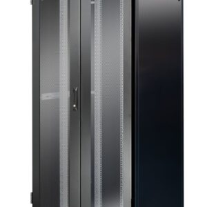 Armadio Rack NextGen 19'' 800x800 42U Doppia Porta Grigliata Nero
