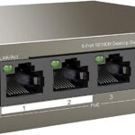 Switch Desktop 6 porte 10/100M con 4 Porte PoE 63W TEF1106P4-63W