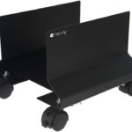 Supporto per PC in Acciaio con Ruote Nero