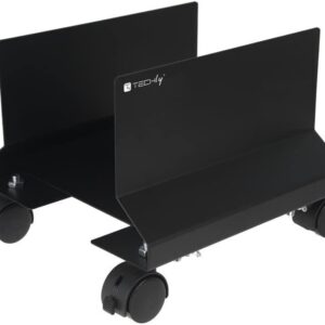 Supporto per PC in Acciaio con Ruote Nero