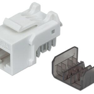 Frutto Keystone RJ45 Cat6A UTP 10 Gigabit Bianco