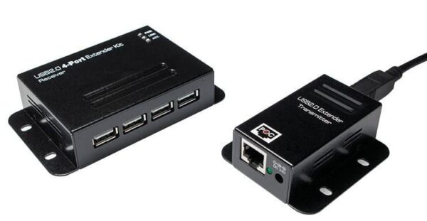 Extender USB su Cavo Cat.5/5e/6 fino a 50m con Hub 4 Porte - immagine 3