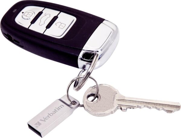 Mini Memoria USB Verbatim con Portachiavi 32GB Silver - immagine 4