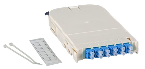 Modulo FTTH 12 porte con Adattatori Ceramici LC/APC OS2 Monomodale - immagine 4