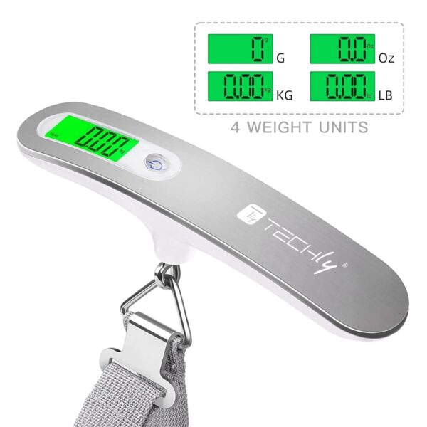 Pesa Valigie Digitale Capacità 50 kg Silver - immagine 5