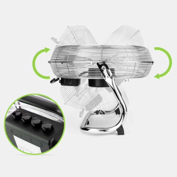 Ventilatore Industriale da Pavimento Diametro 45 cm 3 Livelli di Potenza - immagine 4