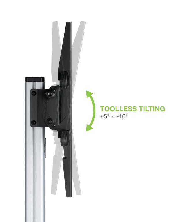 Supporto a Pavimento con Mensola Trolley TV LCD/LED 37-86'' - immagine 4