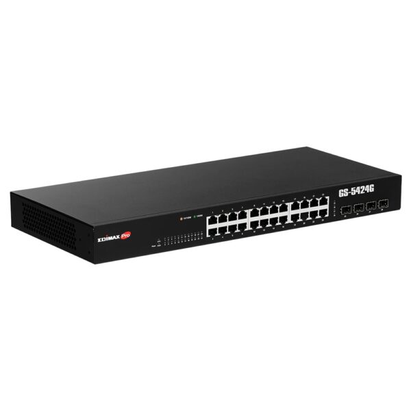 Gigabit Ethernet Switch 24 porte 4 slot SFP, GS-5424G - immagine 4