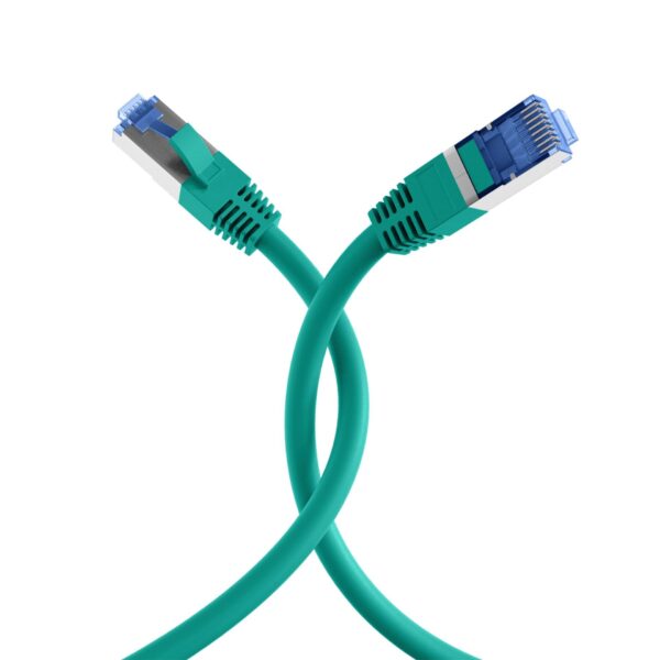 Cavo di Rete Patch in Rame Cat.6A S/FTP TPE Cat.7 Ultraflex Verde 0,5m - immagine 4