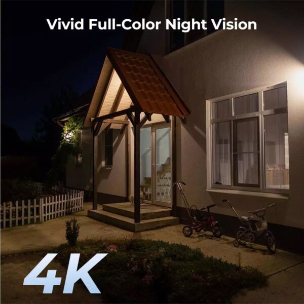Videocamera di Sorveglianza 4K 8MP Argus PT Ultra con Pannello Solare, BWPT4K04SP64 - immagine 4
