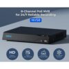 Kit Videosorveglianza NVR PoE 8CH 2TB HDD e 4 Telecamere di Sicurezza PoE, PS2KB02-8 - immagine 4