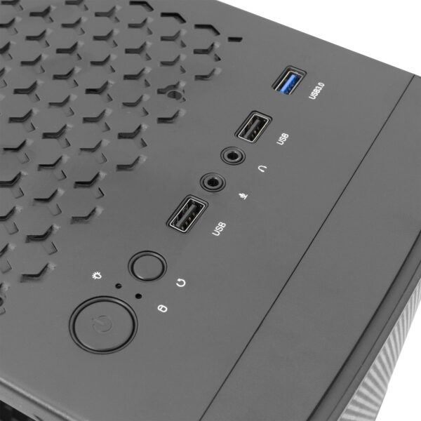Case PC Chassis ATX Mid Tower Nero - immagine 4