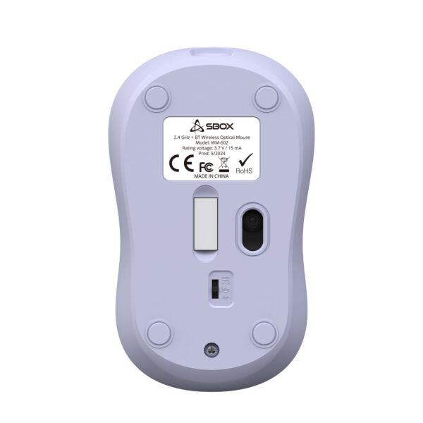 Mouse Wireless 1600dpi WM-602VL Viola - immagine 4
