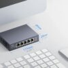Switch con 5 Porte 2.5G Ethernet Custodia in Metallo, HS105 - immagine 4
