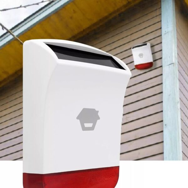 Sirena Wireless con Lampeggiante 110dB per Antifurto con Ricarica Solare - immagine 4