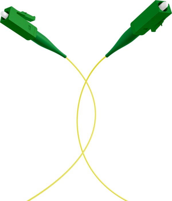 Pigtail Fibra Ottica Monomodale OS2 LC/APC G652D 2m Giallo - immagine 4