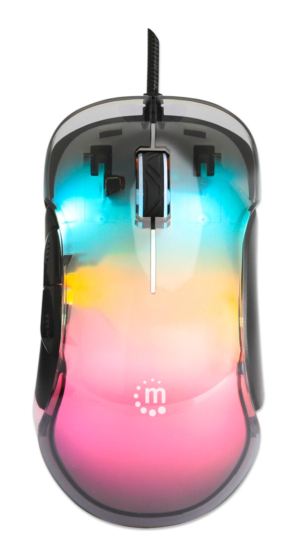 Mouse Ottico USB 12800 dpi LED RGB Multicolor - immagine 8