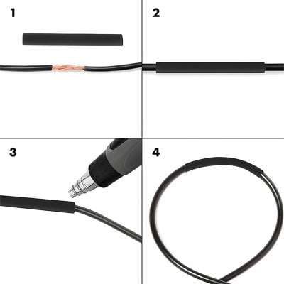 Set 800 Tubi Colorati Guaina Termorestringente per Isolamento Cavi - immagine 4