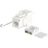 Frutto Keystone Cat.6A UTP Bianco con tappo antipolvere - immagine 3