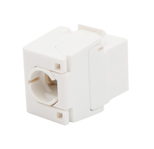 Frutto Keystone RJ45 Cat.6 UTP 180° Toolless Bianco - immagine 5