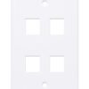 Placca Porta Frutti 4 Posti Mod.503 Bianco - immagine 4