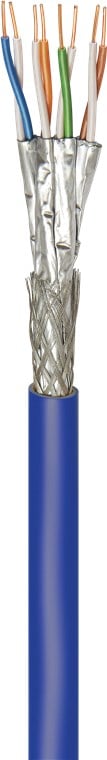 Matassa S/FTP Cavo Cat.7A+ Rame 100m Rigido PIMF B2ca Blu - immagine 4