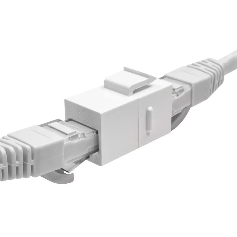 Accoppiatore RJ45 F/F UTP Cat5e Keystone Bianco - immagine 4