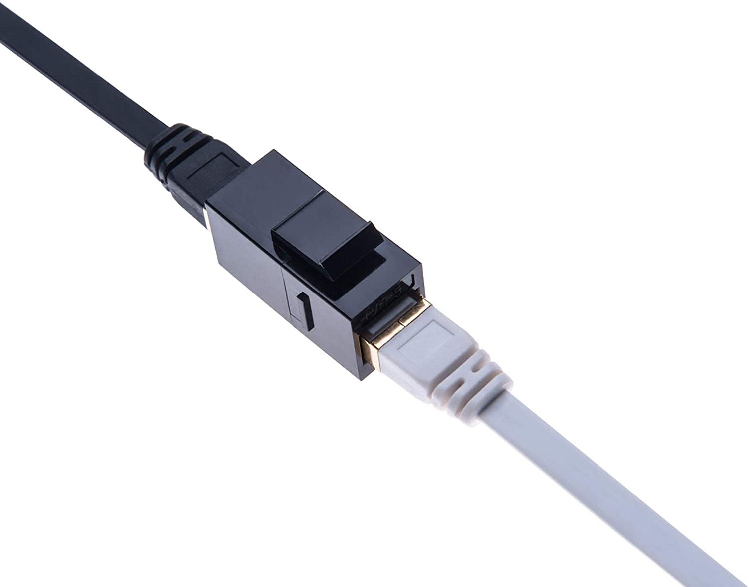 Accoppiatore RJ45 F/F UTP Cat5e Keystone Nero - immagine 4