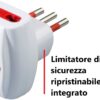 Adattatore Triplo Spina 2P+T Presa Bipasso 2P+T con Schuko - immagine 4