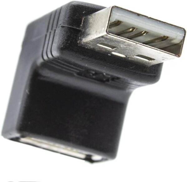 Adattatore USB A maschio/A femmina 90° - immagine 4