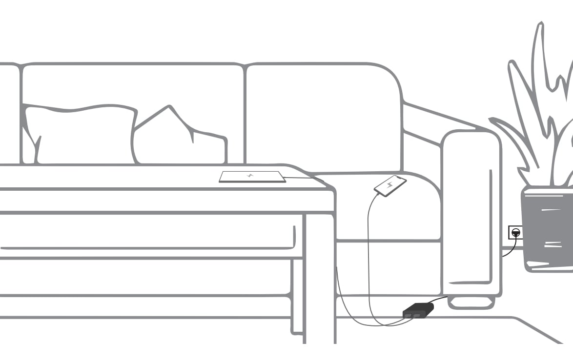 Caricatore USB con porta USB tipo A e USB-C™ cavo 1,5m 12W - immagine 4