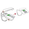 Cavo telefonico spiralato per cornetta 4mt RJ10 4P4C Bianco - immagine 4