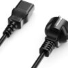 Cavo alimentazione C13 F a Schuko 1,8 mt nero - immagine 4