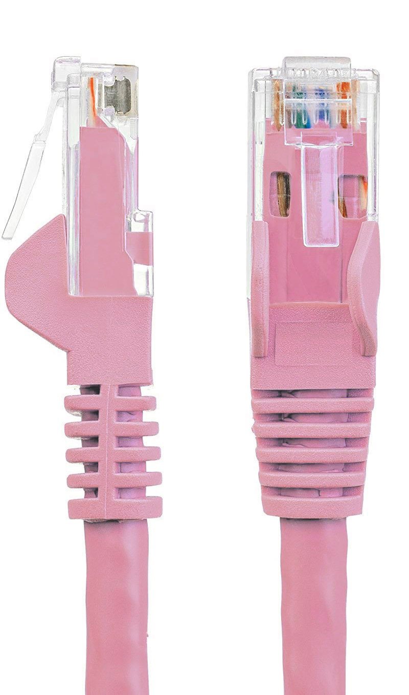 Cavo di rete Patch CCA Cat. 6 Rosa UTP 3 m - immagine 3