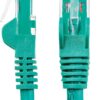 Cavo di rete Patch CCA Cat. 6 Verde UTP 1 m - immagine 3