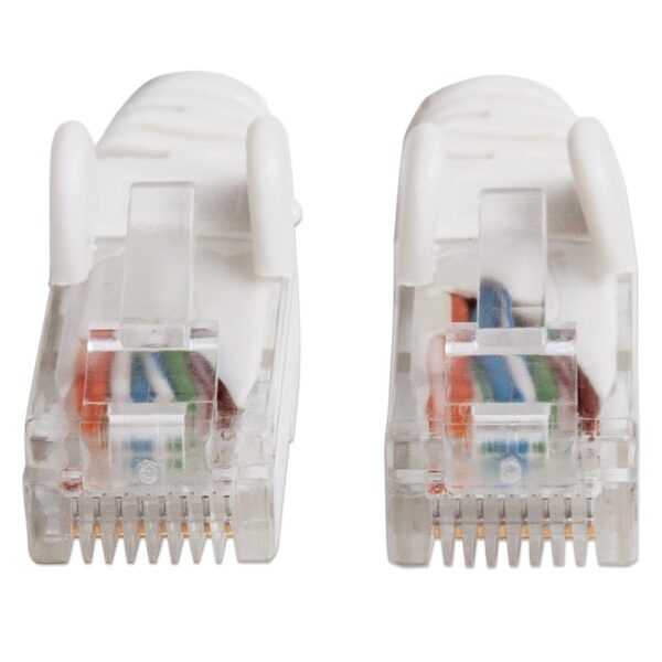 Cavo di rete Patch in Rame Cat. 6A Bianco UTP 1m - immagine 3