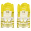 Cavo di rete Patch in rame Cat. 6A Giallo SFTP LSZH 1m - immagine 3