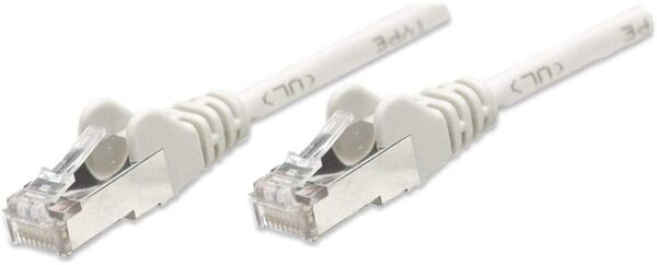 Cavo di rete Patch in Rame Schermato Cat. 5e Bianco F/UTP 1 m - immagine 4