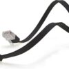 Cavo di Rete Patch Piatto in Rame Cat.6 Nero UTP 3 metri - immagine 3