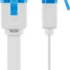 Cavo di Rete Patch Piatto in Rame Cat.6A UTP 10m Bianco - immagine 3