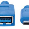 Cavo Superspeed USB A Femmina USB-C™ Maschio 15cm Blu - immagine 4