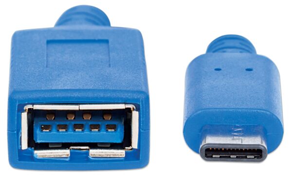 Cavo Superspeed USB A Femmina USB-C™ Maschio 15cm Blu - immagine 4