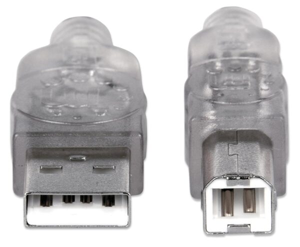Cavo USB 2.0 A maschio/B maschio 1.8 m trasparente - immagine 4